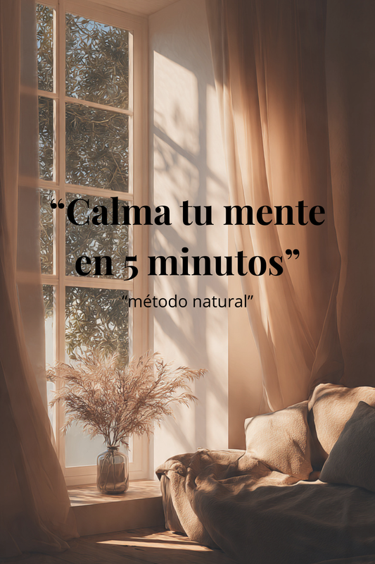Cómo calmar la ansiedad en 5 minutos (método natural que sí funciona)
